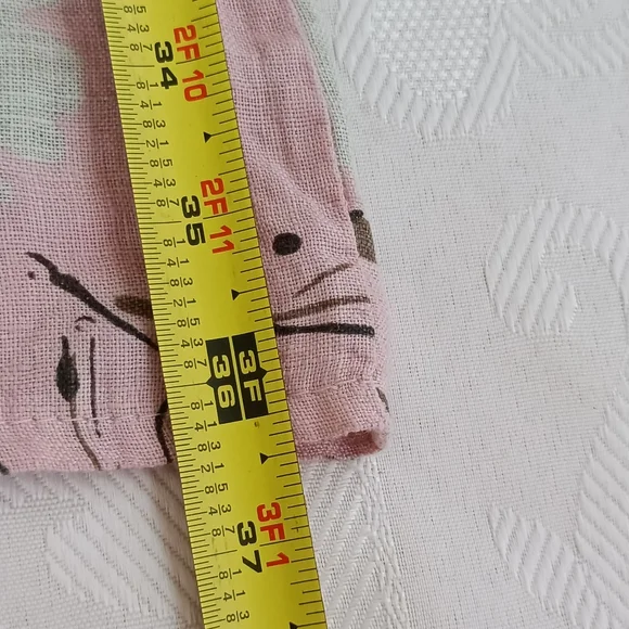 NWT PURO LINO 100% Linen Dress Made in Italy Floral Print Cap Sleeve Pockets M - Picture 14 of 17